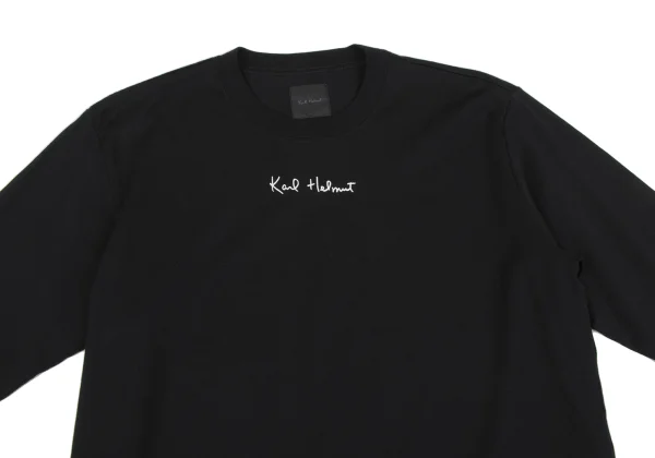 Karl Helmut Cotton Logo Printed Long Sleeve T-shirt K-164348_002