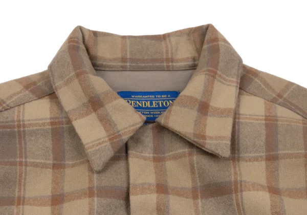 PENDLETON Wool Check Open Collar Board Shirt K-164351_004