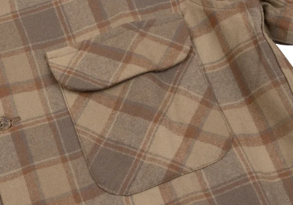 PENDLETON Wool Check Open Collar Board Shirt K-164351_006