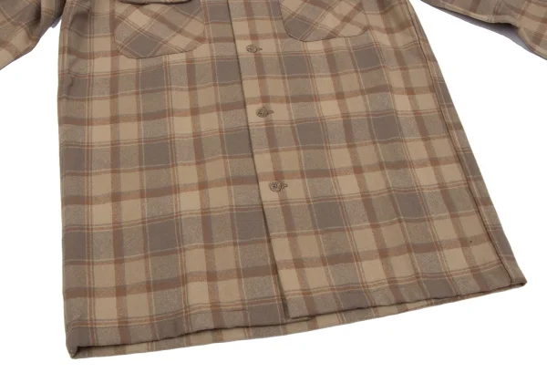 PENDLETON Wool Check Open Collar Board Shirt K-164351_008