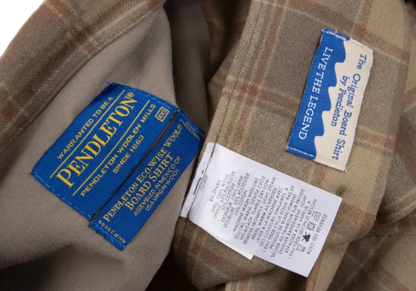 PENDLETON Wool Check Open Collar Board Shirt K-164351_013