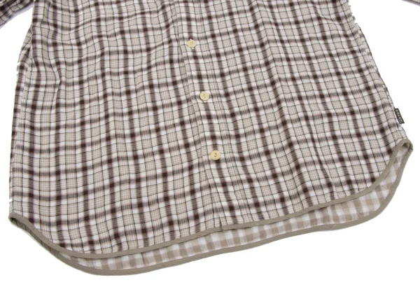 Papas+ Reversible Checked Cotton Long Sleeve Shirt K-164353_009