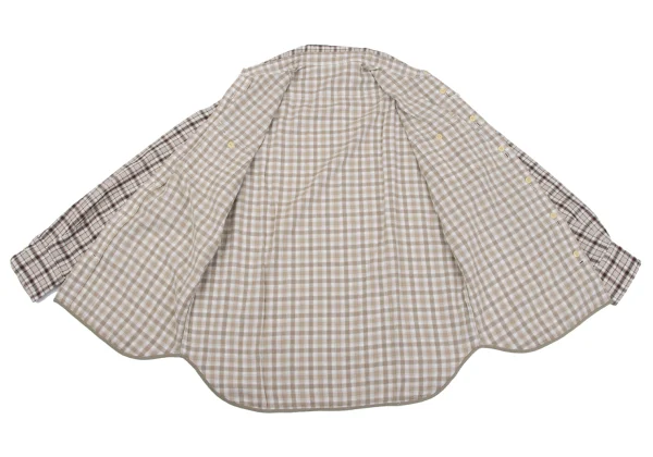 Papas+ Reversible Checked Cotton Long Sleeve Shirt K-164353_011