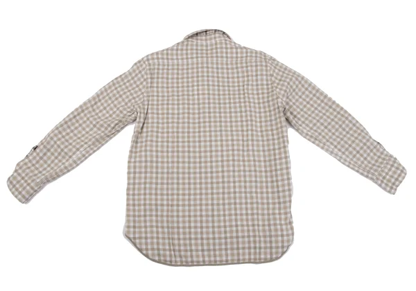 Papas+ Reversible Checked Cotton Long Sleeve Shirt K-164353_013