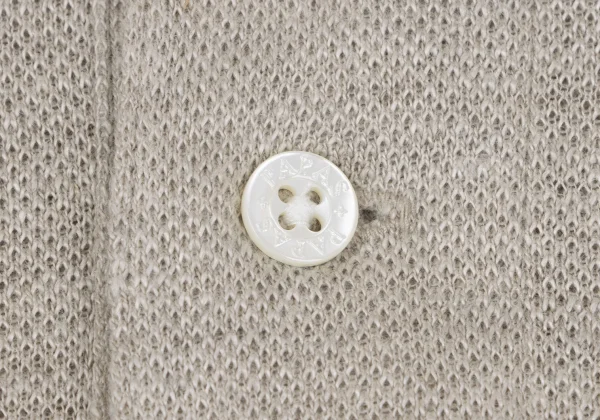 Papas+ Linen Logo Embroidery Short Sleeve Polo Shirt K-164355_004