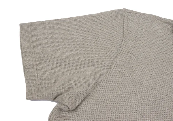 Papas+ Linen Logo Embroidery Short Sleeve Polo Shirt K-164355_007