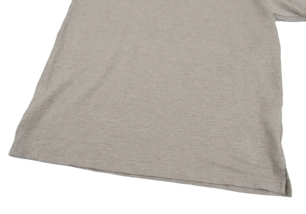 Papas+ Linen Logo Embroidery Short Sleeve Polo Shirt K-164355_008