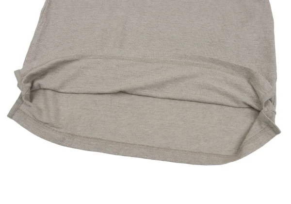 Papas+ Linen Logo Embroidery Short Sleeve Polo Shirt K-164355_009