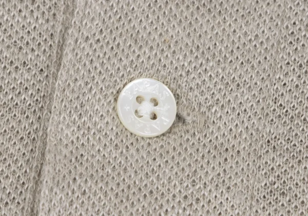 Papas+ Linen Logo Embroidery Short Sleeve Polo Shirt K-164356_004