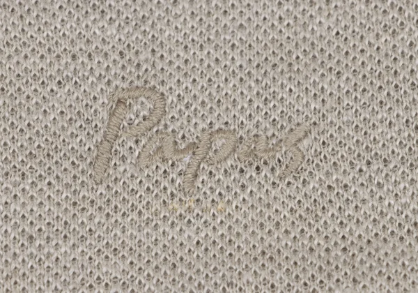 Papas+ Linen Logo Embroidery Short Sleeve Polo Shirt K-164356_006