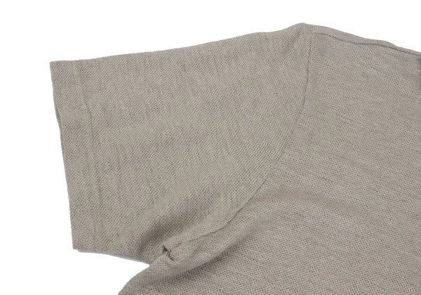 Papas+ Linen Logo Embroidery Short Sleeve Polo Shirt K-164356_007