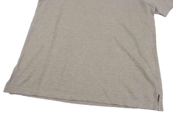 Papas+ Linen Logo Embroidery Short Sleeve Polo Shirt K-164356_008