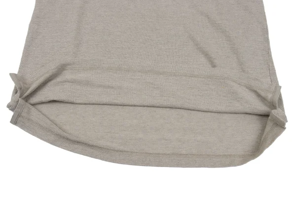 Papas+ Linen Logo Embroidery Short Sleeve Polo Shirt K-164356_009