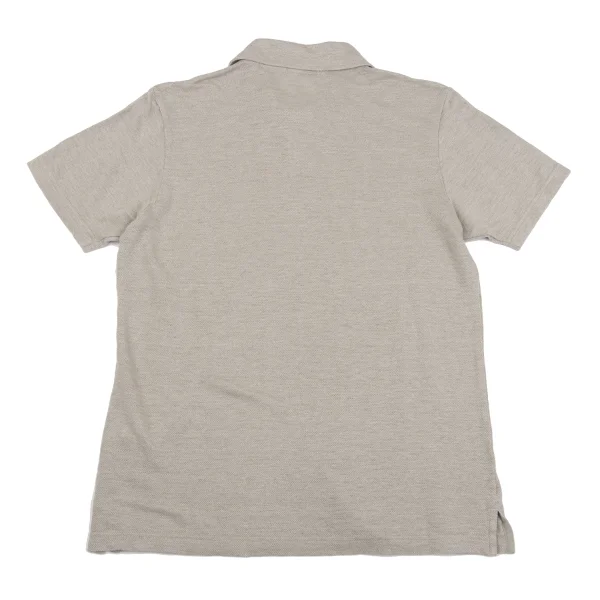 Papas+ Linen Logo Embroidery Short Sleeve Polo Shirt K-164356_010