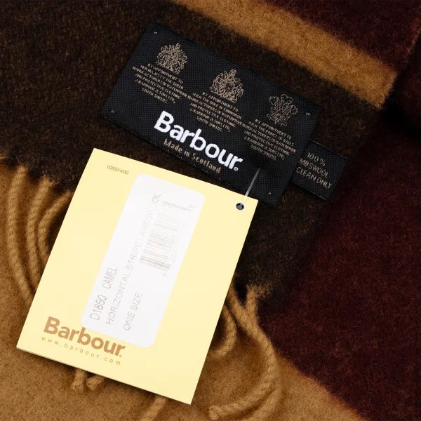 Barbour Wool Stripe Fringe Scarf K-164360_006