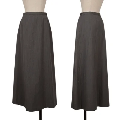 A/T Wool Switching Long Skirt