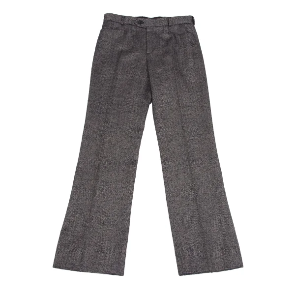 JOSEPH Wool Blend Herringbone Pants Grey,Navy 38 K-164365_001