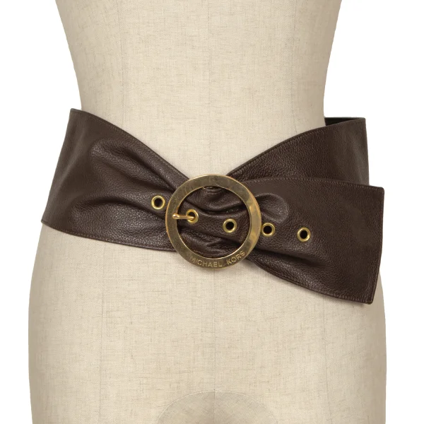 MICHAEL KORS Leather Belt Brown  K-164368_001
