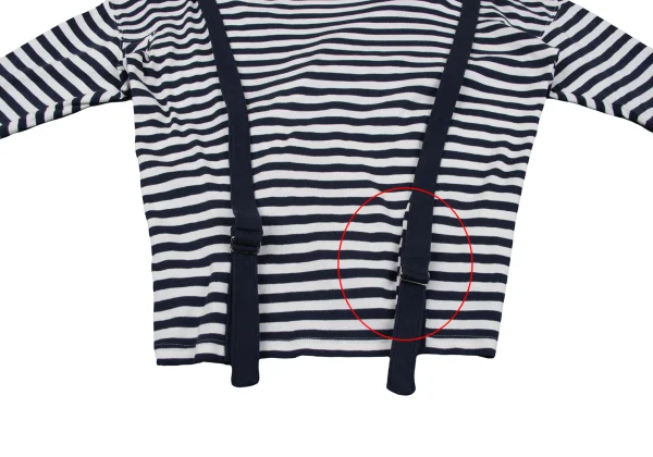 mercibeaucoup Suspender Design Stripe Long Sleeve Top K-164370_007