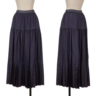LIMI feu Acetate Silk Pleated Switching Skirt