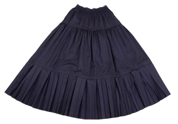 LIMI feu Acetate Silk Pleated Switching Skirt K-164372_002