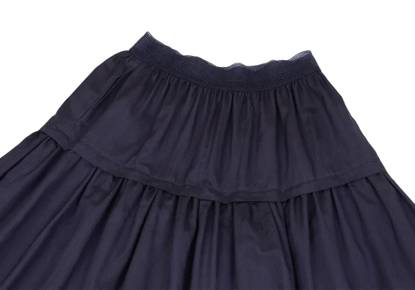 LIMI feu Acetate Silk Pleated Switching Skirt K-164372_003
