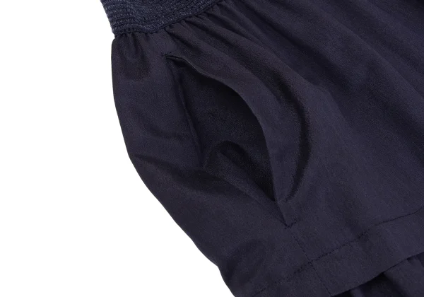 LIMI feu Acetate Silk Pleated Switching Skirt K-164372_005