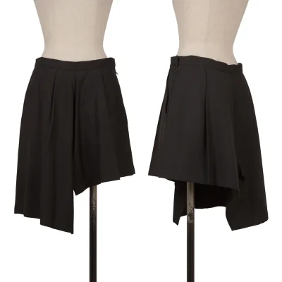 Yohji Yamamoto FEMME Wool Gaba Asymmetrical Skirt Pants