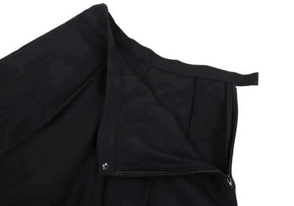 Yohji Yamamoto FEMME Wool Gaba Asymmetrical Skirt Pants K-164375_005