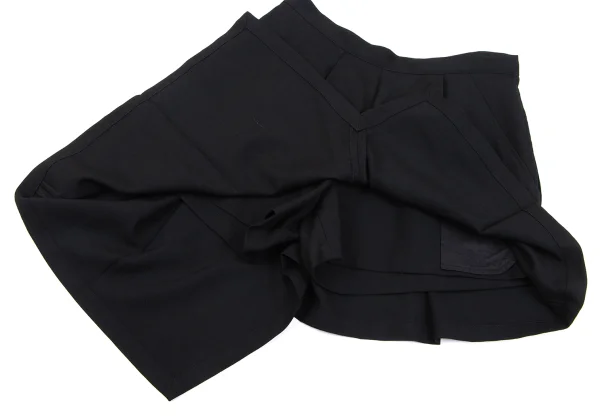 Yohji Yamamoto FEMME Wool Gaba Asymmetrical Skirt Pants K-164375_007