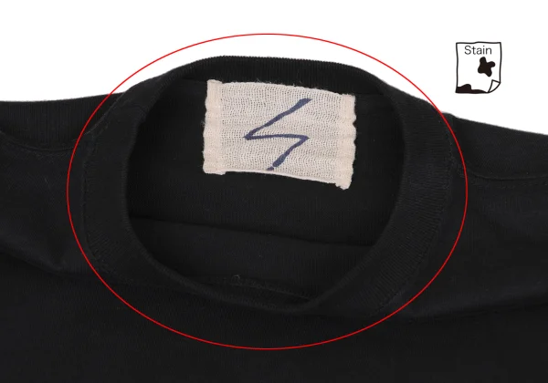 Yohji Yamamoto FEMME Hem Logo Embroidery Gather Dress K-164377_005