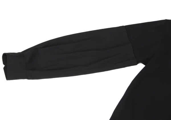 Yohji Yamamoto FEMME Hem Logo Embroidery Gather Dress K-164377_006