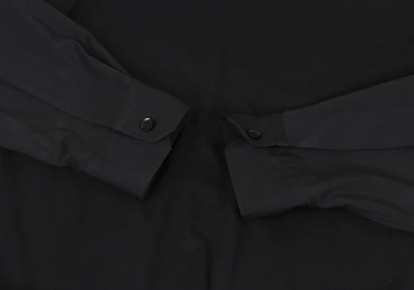 Yohji Yamamoto FEMME Hem Logo Embroidery Gather Dress K-164377_008