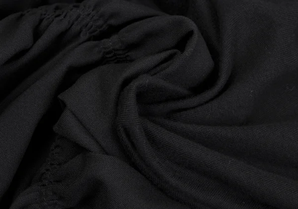 Yohji Yamamoto FEMME Hem Logo Embroidery Gather Dress K-164377_017