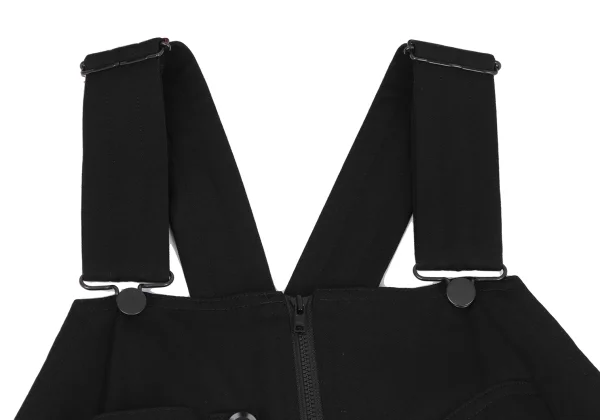 Yohji Yamamoto FEMME Wool Gaba Front Zip Overalls K-164378_004