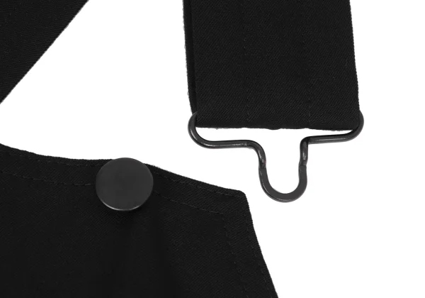 Yohji Yamamoto FEMME Wool Gaba Front Zip Overalls K-164378_005