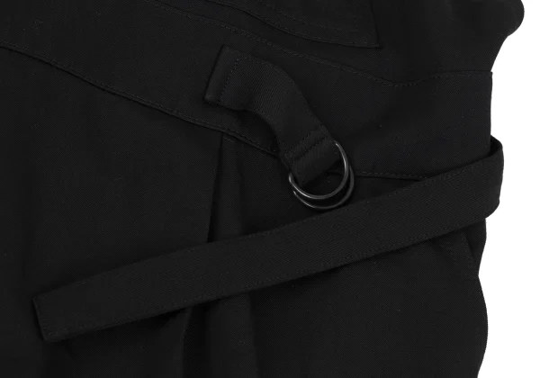 Yohji Yamamoto FEMME Wool Gaba Front Zip Overalls K-164378_007