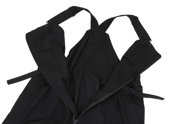 Yohji Yamamoto FEMME Wool Gaba Front Zip Overalls K-164378_009