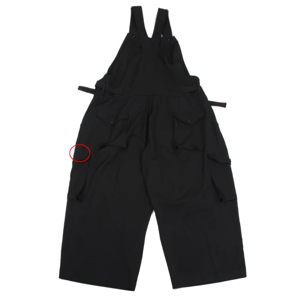 Yohji Yamamoto FEMME Wool Gaba Front Zip Overalls K-164378_013