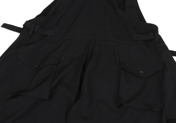 Yohji Yamamoto FEMME Wool Gaba Front Zip Overalls K-164378_015