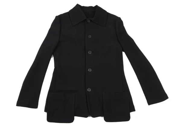 Yohji Yamamoto FEMME Wool Poly Patch Pocket Design Jacket K-164379_002