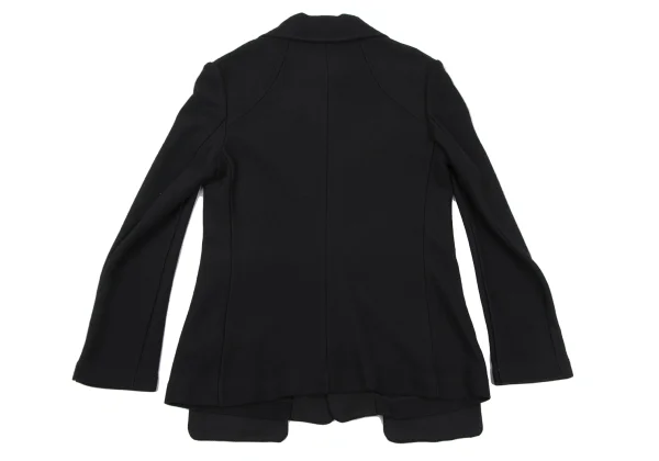 Yohji Yamamoto FEMME Wool Poly Patch Pocket Design Jacket K-164379_012