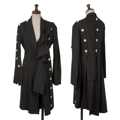 Yohji Yamamoto FEMME Many Button Detachable Design Long Jacket