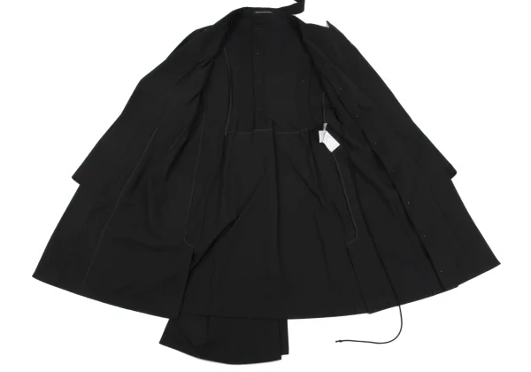 Yohji Yamamoto FEMME Many Button Detachable Design Long Jacket K-164381_010