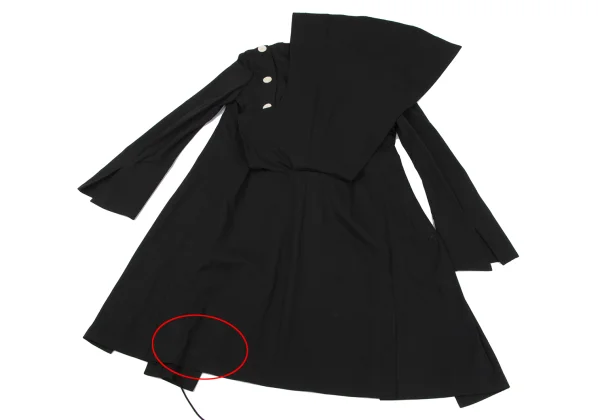 Yohji Yamamoto FEMME Many Button Detachable Design Long Jacket K-164381_014