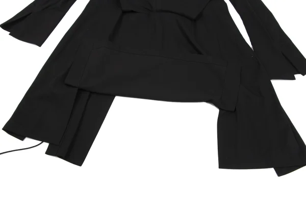 Yohji Yamamoto FEMME Many Button Detachable Design Long Jacket K-164381_016