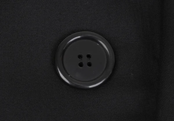 Yohji Yamamoto FEMME Back Silk Gather Design Big Button Coat K-164382_006