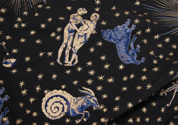 KENZO Cotton Constellation Print Flare Skirt K-164383_006