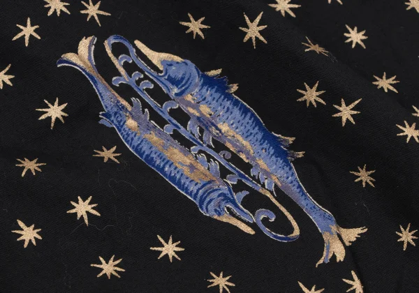 KENZO Cotton Constellation Print Flare Skirt K-164383_008