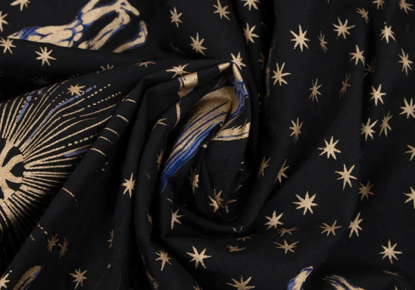 KENZO Cotton Constellation Print Flare Skirt K-164383_013